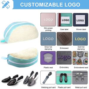 Sac à linge pour chaussures personnalisé, durable, lavable, avec logo, sacs de protection pour la machine à laver les chaussures - Product Image 2