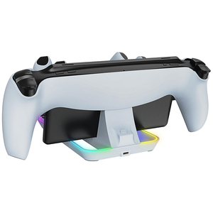 Station de charge multifonctionnelle <span class=keywords><strong>3</strong></span> en 1 avec lumière LED RVB, double contrôleur, support de base pour manette PS5, console de <span class=keywords><strong>jeu</strong></span> PS Portal - Product Image 5
