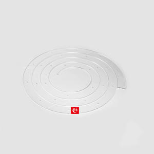 Nouveaux arrivages 4-14 pouces bricolage acrylique spirale trois niveaux gâteau décoration anneau couronne florale pour Bouquets fête de <span class=keywords><strong>mariage</strong></span> gâteau outils - Product Image 2