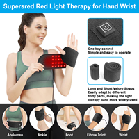Drop Shipping Sangle de thérapie par la lumière LED 660nm 850nm Ceinture de poignet de thérapie par la lumière rouge