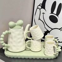 Service à thé en céramique nordique, coffret cadeau pour salon, table basse, usage domestique