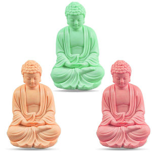 DIY Grand Bouddha Moule en Silicone Bougie <span class=keywords><strong>Cire</strong></span> Moules Gypse Béton Statue Moule Maison Jardin Décorations Artisanat Moule Faire Outils - Product Image 1