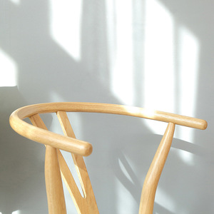 Y-shaped Solid Wood <b>Dining</b> <b>Chair</b> Natural Color Stable Design For Adults - Product Image 2