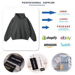 Nuovi Arrivi: <span class=keywords><strong>Felpa</strong></span> <span class=keywords><strong>con</strong></span> Cappuccio Oversize da Uomo <span class=keywords><strong>con</strong></span> Doppio Strato Imbottito, Logo Personalizzabile, Doppia <span class=keywords><strong>Zip</strong></span>, Colore Grigio - Product Image 6