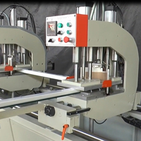 Équipement de soudage sans soudure pour cadres de fenêtres en PVC, contrôlé par PLC Mitsubishi, avec découpe automatique des scories