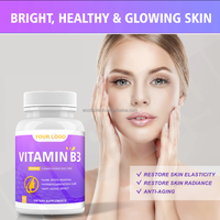 Compléments alimentaires blanchissants pour la peau Ausreson Vitamine B3 Niacinamide 500 mg Collagène Vitamine B3 Capsules