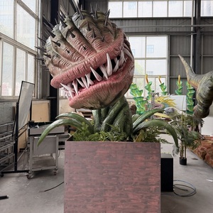 Flor Carnívora Electrónica Animada con Simulación, Sensor Interactivo con Luz y Rociado, Modelo de Decoración Paisajística a Gran Escala - Product Image 4