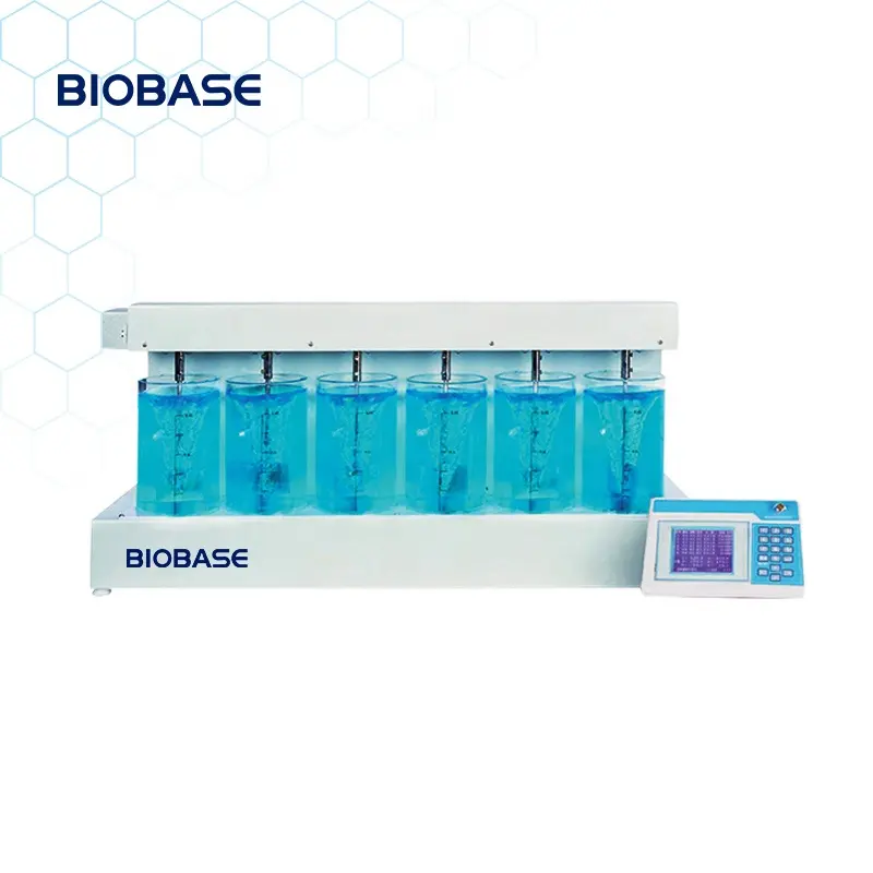 Biobase เครื่องทดสอบขวด BJT-6ในห้องปฏิบัติการการบำบัดน้ำด้วยจอแสดงผล LCD เครื่องทดสอบคำนวณน้ำอัตโนมัติ