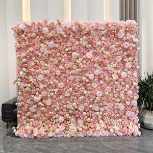 Décor mural floral enroulable 3D amélioré pour mariage, fête, événement, ou célébration - Product Image 3