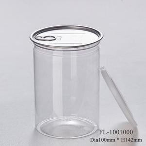 Kaleng Plastik Mudah Dibuka Transparan Kosong Kemasan Jagung Pop 150Ml Hingga 2500Ml dengan Tutup Aluminium - Product Image 4