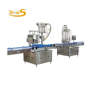 Factory Supply Automatic Small Scale Whiskey Bottling And Capping Equipment