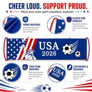 Équipement <span class=keywords><strong>de</strong></span> Fête pour Supporters <span class=keywords><strong>Coupe</strong></span> du Monde <span class=keywords><strong>de</strong></span> Football 2026 – Drapeau Portable, Bannière, Accessoires <span class=keywords><strong>de</strong></span> Soutien, Décorations d'Ambiance pour Photomaton - Product Image 6