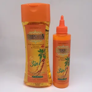 ROUSHUN meilleur ensemble de traitement de revitalisant de shampooing de cheveux de Ginseng de haute qualité
