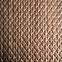 Revêtement mural en placage de bois texturé pour la décoration intérieure d'hôtels modernes de luxe