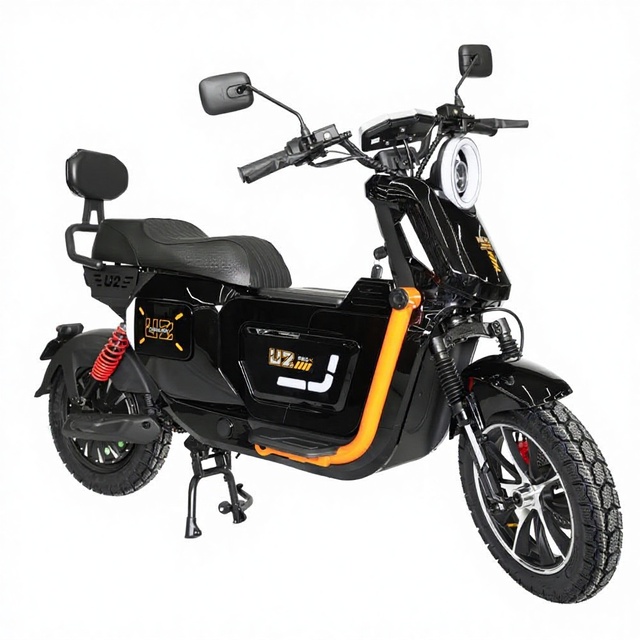 EV Scooter Electric Motorcycle 3 Speed Rear Hub Motor Powerful 1500W Lithium Battery Steel Frame Rear Carrier High Performance