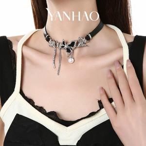 قلادة سويت آند كول سبايس جيرل الأصلية - سلسلة عنق على شكل فراشة للنساء، قلادة قصيرة عصرية على طراز الهيب هوب - Product Image 3