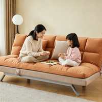Canapé-lit pliant 2-en-1 multifonctionnel en tissu doux pour salon et salle de séjour – Offre Spéciale