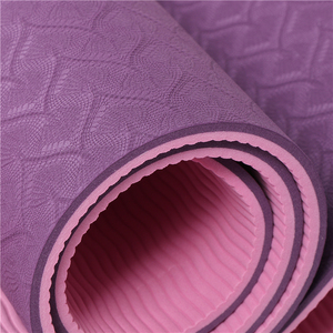 U-HOME 2025 positions de tapis de yoga recyclées vertes étanches double couleur 6mm à faible teneur en carbone, mat personnalisé - Product Image 6