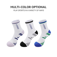 LINGTU Vente en gros Chaussettes en tissu éponge de haute qualité, blanches et noires, douces et épaisses, avec semelle en coton éponge
