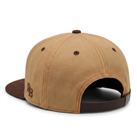 Gorra Snapback de Dos Tonos con Visera Plana, Logotipo Bordado en 3D, Gorra de Algodón Lavado Vintage, Logotipo Personalizado, Ropa Urbana para Hombre