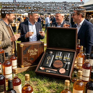 Kit de fumage de whisky directement de l'usine, inspiré du festival du whisky <span class=keywords><strong>d</strong></span>'Isle, coffret cadeau de luxe pour cocktails fumés, en collaboration avec les distilleries - Product Image 4