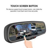 Junsun — caméra de sécurité pour véhicule, ue, Standard, caméra de tableau de bord avant, arrière, miroir pour camion, pour Honda transparent, 1080P