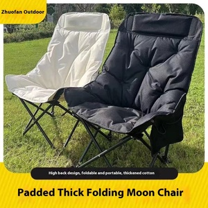 Ultra ligero Extra grueso acolchado elevado plegable Luna <span class=keywords><strong>silla</strong></span> Oxford tela <span class=keywords><strong>reclinable</strong></span> función para acampar al aire libre - Product Image 2