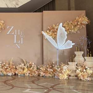 Lampe de sol LED LANJO en forme de papillon, luminaire suspendu créatif en forme de papillon, décoration romantique pour mariage, fête de printemps - Product Image 3