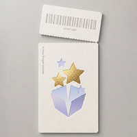 Impression personnalisée de cartes VIP perforées en papier coton de luxe avec brouillon détachable pour événements, expositions et galas