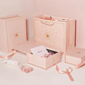 結婚式のジュエリー段ボール箱のためのバッグギフトボックス付きカスタムロゴギフト包装高級ギフトボックス - Product Image 1