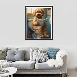 SONGWOOART usine diamant peinture Kit mignon chien en peluche Animal mur Arts peintures <span class=keywords><strong>Photo</strong></span> 5d mosaïque cristal diamant peintures - Product Image 2