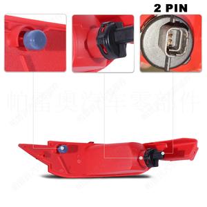 Réflecteur de pare-chocs arrière Pareau pour Ford Fiesta 2009-2014 C-Max 2010-2015, forme meniscus, LED 5050 - Product Image 2