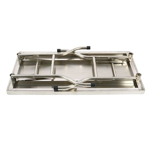 Stainless Steel Heavy Duty 2-Tier Foldable Workbench | Commercial <b>Kitchen</b> <b>Equipment</b> for Restaurant Hotel <b>Kitchen</b> Home - Product Image 6