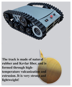 יצרן מותאם אישית מטען 50 ק "ג 100 ק" ג 200 ק "ג 300 ק" ג 1000 רובוט בסיס גומי מסלול השלדה חשמלי - Product Image 3