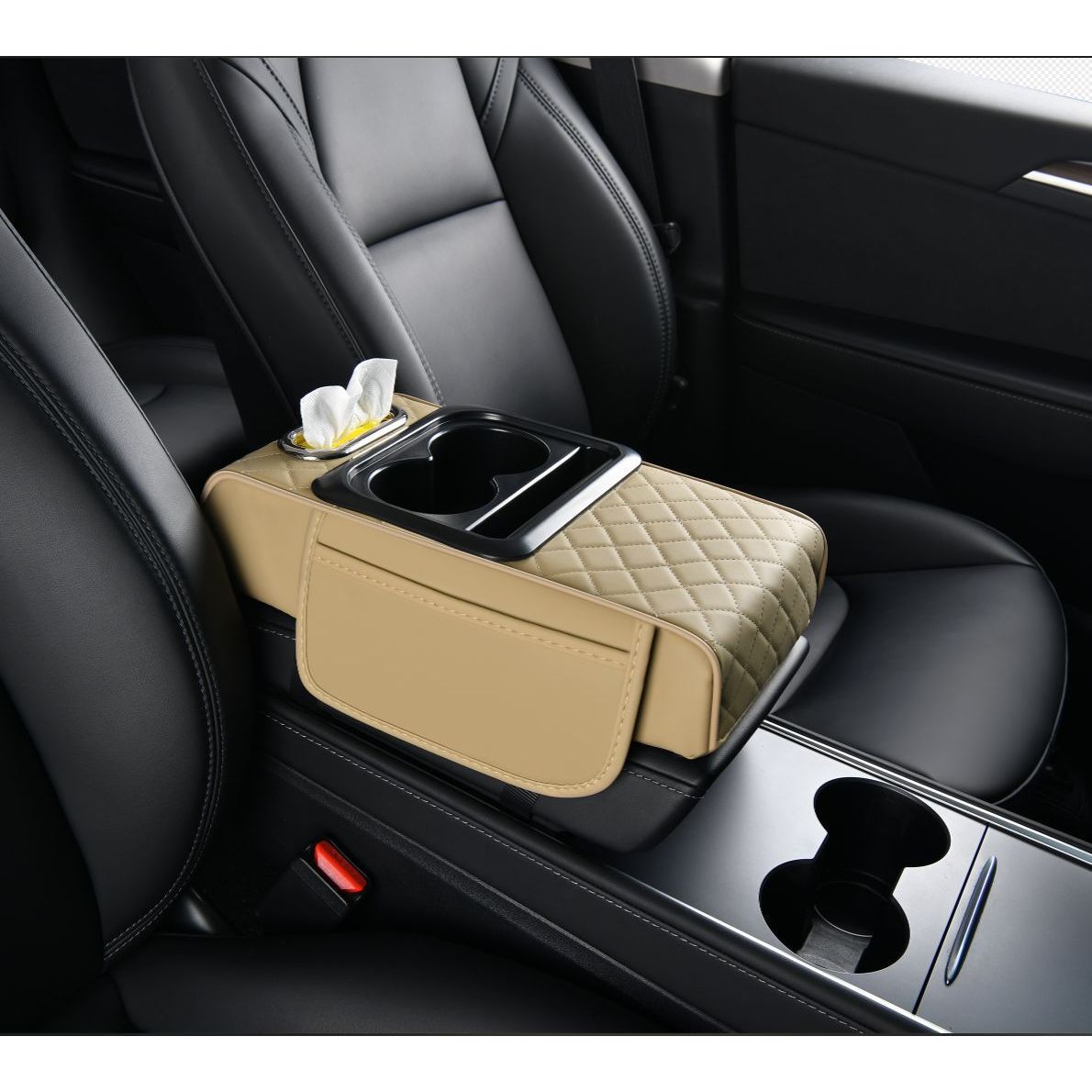 Beige (includes a pack of tissues)