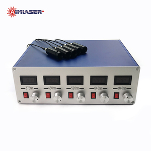 375nm-120mW 405nm-4W 520nm-1.3W 640nm-0.9W 940nm-3W Cinco longitudes de onda TTL Potencia ajustable Sistema láser de salida de cinco canales de fibra - Product Image 3
