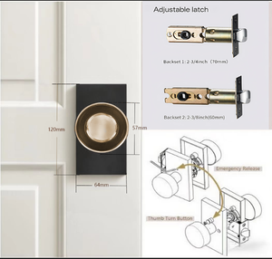 Ручка дверная с прозрачным стеклом - Product Image 2