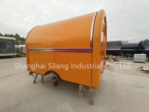 MAICHE-Remolque de comida rápida para perros calientes, carrito de comida, barra de jugos, móvil, naranja, personalizado - Product Image 3