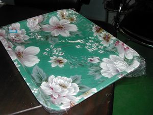 Bandeja Acrílica Transparente con Borde Dorado de Alta Calidad a Precios de Fábrica, Bandeja Acrílica Personalizada - Product Image 3