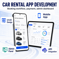Développement d'une application de location de voitures fiable pour iOS et Android avec catalogue de véhicules, calendrier d'availability LionCreate