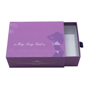 Boîtes cadeaux de luxe personnalisées en papier kraft, style tiroir, pour vêtements, cosmétiques, perruques, chaussettes, fourrures - avec gaufrage et pelliculage mat - Product Image 2