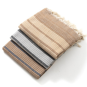 Manta de algodón minimalista moderna de 130x180 cm con borlas, gruesa, para sofá y siesta, uso en las cuatro estaciones - Product Image 2