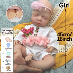 Poupée Bébé Fille Souple en Silicone de 18 Pouces avec Sucette pour Jeu d'Imitation, Cadeau de Vacances pour Enfants, Décoration Maison - Vente en Gros - Product Image 3
