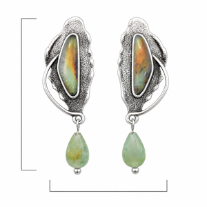 Orecchini Vintage a Foglia in Marmo, Eleganti Regali per Donne per Uso Quotidiano e Feste - Product Image 5