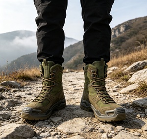 Botas Tácticas Color Verde Oliva para Hombre, Suministro al por Mayor, Forro Personalizable, Logotipo Personalizable, Parte Superior de Malla Transpirable con TPU, para Exteriores - Product Image 5