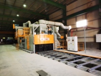 Machine de combustion par injection, Structure en acier inoxydable, convoyeur à rouleau, équipement de tir