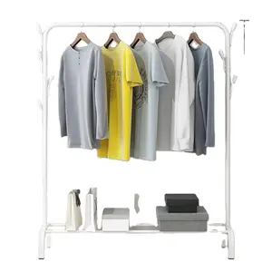 Металлическая вешалка для одежды, бамбуковое современное зеркало из нержавеющей стали с вешалка для одежды 10 ho настенная вешалка для одежды расширяемая