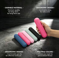 Nouvelles haltères hexagonales portables antidérapantes en silicone pour le yoga, équipement de fitness pour femmes, en fonte pour la maison