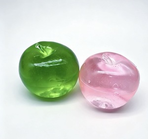 Nouvelle balle anti-stress en TPR de 8 cm, thé vert maltose et pomme, jouet souple pour enfants et adultes, cadeau pour soulager la fatigue, vente en gros - Product Image 2