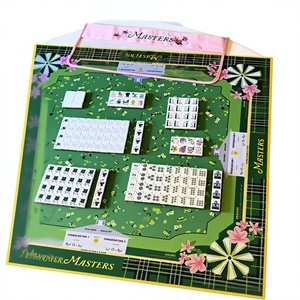 Luxury Portable <b>Golf</b> Masters American Mahjong Tiles HaloOne 160 Pcs Engraved Acrylic Mahjong Set with Designer Bag Non-slip <b>Mat</b> - Product Image 1